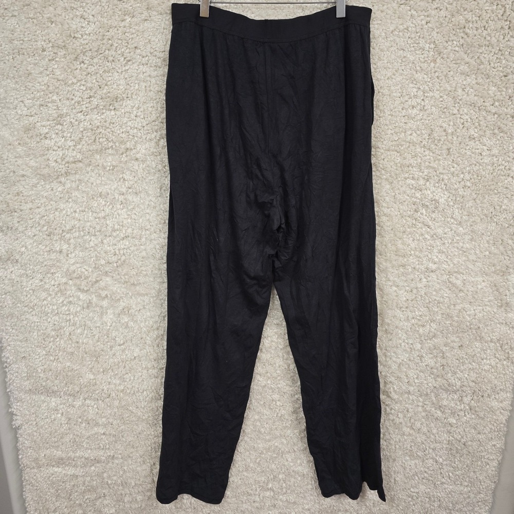 SKIMS Boyfriend Loose Pant Women Size M Onyx Black Modal Cotton Lounge‎ Pajamas - Picture 5 of 13